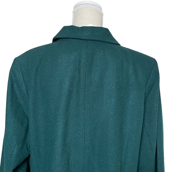 Jessica London Women’s Double Breasted Wool Blazer Coat Plus Size 20 Green - Picture 5 of 8